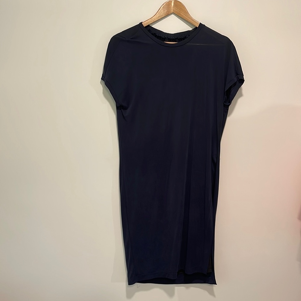 Capote Short Sleeve Dress in Navy-Like New
